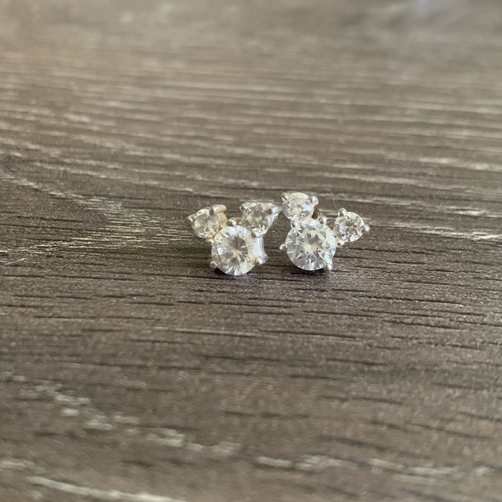 Sterling Silver Mickey Mouse Earrings